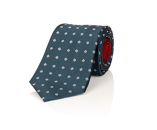 TIE WITH SQUARE PATTERN