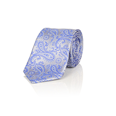 KRAWATTE MIT PAISLEY MUSTER BLAU